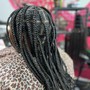 Large, medium, smedium, small and xsmall Knotless Braids