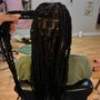 Med knotless Braids