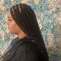 Tribal braids with tracks in the back