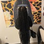 Soft faux locs knee length