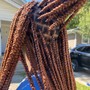 Medium knotless braids