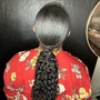 Natural Hair Sleek Ponytail