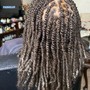 Senegalese twist med mid-back