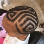 Kid’s Side Cornrows w/ beads