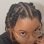 Loc Re-twist & Feed- In BRAID Loc Style