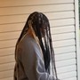 Medium knotless box braid