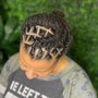 Loc Extensions wavy texture