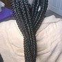 Large Knotless Box Braids