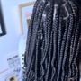 Large Knotless Box Braids