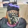 Loc retwist/ shampoo/steam conditioning (medium length)