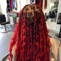 Medium knotless braids