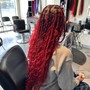 Medium knotless braids