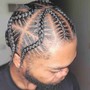 Men Stitch Braids ( 4 Braids )