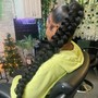 Half up Half Down Ponytail Quick weave