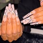 Men Gel Manicure w/ hand art