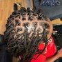 Loc Re-twist( tiny locs/ midback and longer locs)