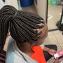 Boho knotless bob