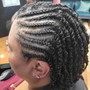 Microloc Braids with Natural Hair