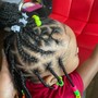 Kids Cornrows w/hair& beads