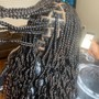 Medium knotless Braids