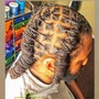 Straight back Cornrows