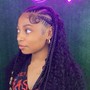 Smedium Knotless Braids