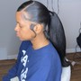 Ponytail with weave