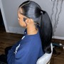 Ponytail with weave