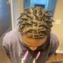 Adult Cornrolls w/hair added