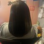 Half up half down Quick Weave