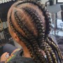 Feed-in Cornrows Braids (6-8)