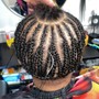 Woman’s braids