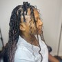 Half Fulani braid quick weave