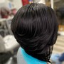 Natural Hair Silk Press (short hair)