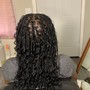 Small boho knotless braids