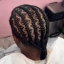 Men's or Woman BOX BRAID PLATS natural hair only