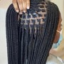 Small Knotless Box Braids