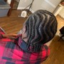 Cornrolls w/hair added