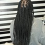 Knotless Braids on Locs