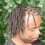 Stater Locs (Two strand method) ear and neck length