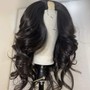 Closure Quick Weave/cap straightened or curly hair