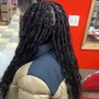 Shoulder length invisible locs