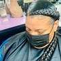 Straight backs Cornrows  4 to 5 braids