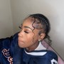 Two stitch braids w/ Quickweave in back