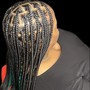 Shoulder/bob length knotless braids , Boho hair