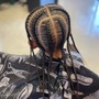 Large Knotless Braids (10 and under)