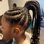 Feed in braids $15 per braid