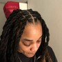 Woman Loc Retwist (ear length)