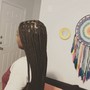 Med knotless Box Braids