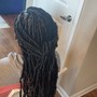 Med knotless Box Braids